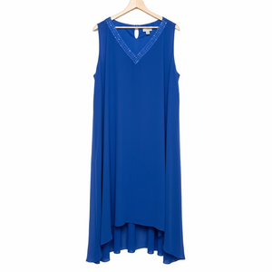 Catherines Elegant Formalwear Vibrant Blue Sleeveless City Plus 4X Fancy Dress